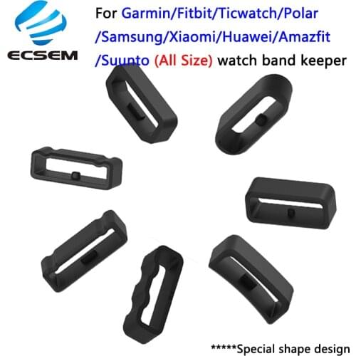 Rubber Watch Band Keeper for Garmin vivoactive vivosmart vivofit fenix band Loop Security Holder Retainer ring for Fitbit xiaomi