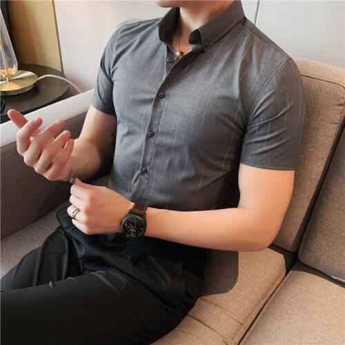 Мужские приталенные рубашки DONGFU China At AliExpress