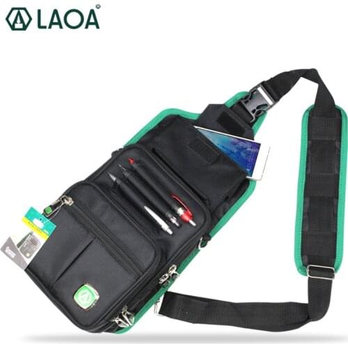 LAOA Electrical Package Tools Multifunction Messenger Bag Hanging Bag Oxford Cloth Tool Bag Wear-Resistant