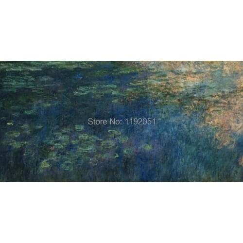 Seascape painting abstract painting impressionism oil painting frameless mural paintings water lilies Claude Monet