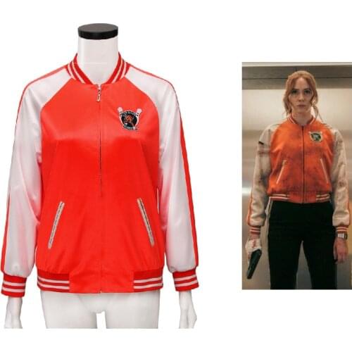 Movie Gun-Powder Milkshake Eva Cosplay Jacket Unisex Heroine Karen Gillan Coat Fancy Ball Cosplay Outfits