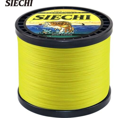 SIECHI 300M 500M 1000M 8 Strands 20-88LB New PE Braided Fishing Wire Multifilament Super Strong Fishing Line Japan Multicolour