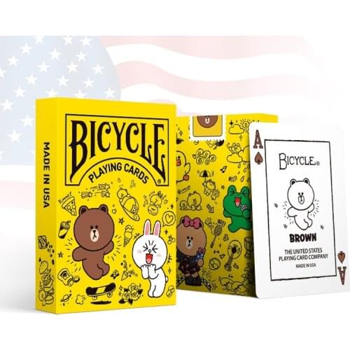 Bicycle Line Friends Play Doodle Playing Cards Cute Cartoon Deck USPCC Limited Edition Poker Magic Card Games Magic Tricks Props