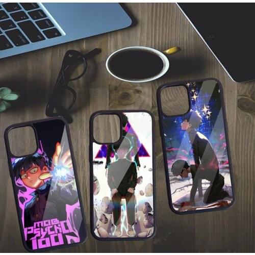 Mob Psycho 100 Japan anime Phone Case PC for iPhone 11 12 pro XS MAX 8 7 6 6S Plus X 5S SE 2020 XR