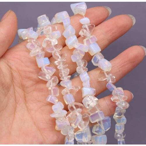Natural Semi-precious Good Quality Chip Beads Opal Stone 5-8mm For DIY Necklace Earrings Accessories Gift Length 40cm