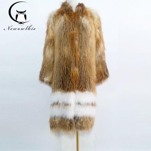 Newowlbie Fox Fur Coats