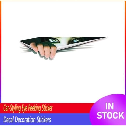 NEW Car Window Bumper Sticker Funny Peeking Monster 3D Monster Big Eye Fuel Tank Decal Decoration Car Stickers Styling