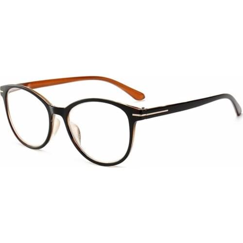 2019 New fashion elegant round frame reading glasses men PC frame resin reading glasses women presbyopic eyewear