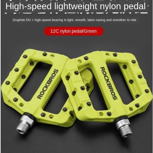 MTB Bike Pedal Nylon 3 Bearing Composite 9/16 Mountain Bike Pedals High-Strength Non-Slip Bicycle Pedals Surface for Road BMX MT