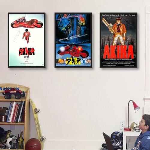 Akira Movie Posters and Prints Film Fans & Boys Gifts Classic Japanese Anime Canvas Painting Wall Pictures Kids Room Home Decor