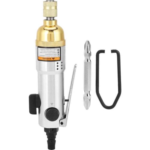 Straight Hand 1/4 inch Pneumatic Air Screwdriver Tool 1/4 inch Chuck Reversible Screwdriver 9000rpm