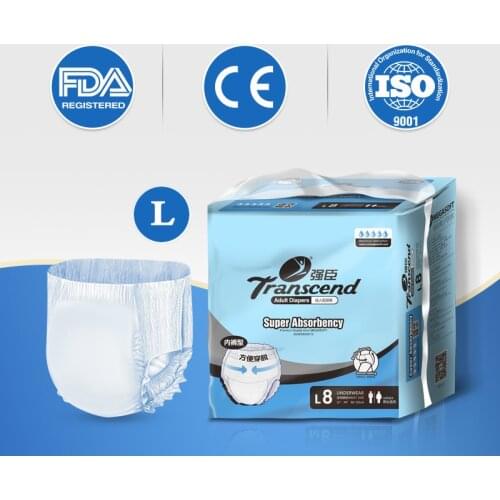 High quality Adult diaper pants- white-L,incontinence underwear Disposable diaper for adult ABDL diaper adult Leak-Proof Diaper