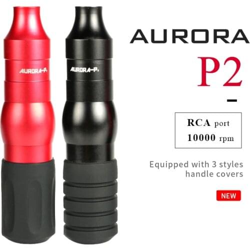 Professional Tattoo Machine AURORA-P2 CNC Space Aluminum material With RCA Connection Supplies tattoo pen