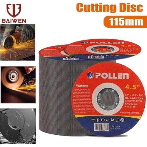 Metal Grinding Discs 4.5 Inch Stainless Steel Cut Off Wheel Flat Resin Double Mesh Sanding Saw Blade for Angle Grinder Wheels