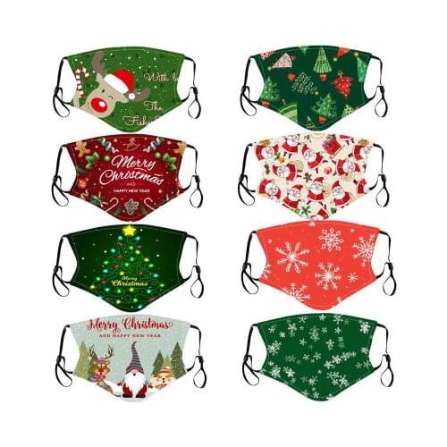 Christmas Mask Merry Christmas Decor for Home Santa Claus Xmas Gifts Noel Navidad 2020 Christmas Ornaments Happy New Year 2021