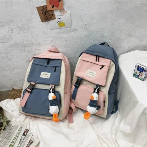 Fashion Book Bags Female Trendy Travel Women Harajuku Cute Backpack Nylon Student School Bag Laptop Ladies Kawaii Backpacks Girl