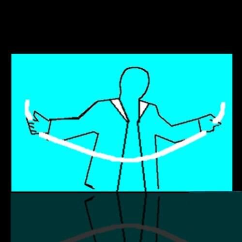 Rope Thru Body Magic Tricks Magicians Stage Close Up Illusions Gimmick Accessories Mentalism Comedy