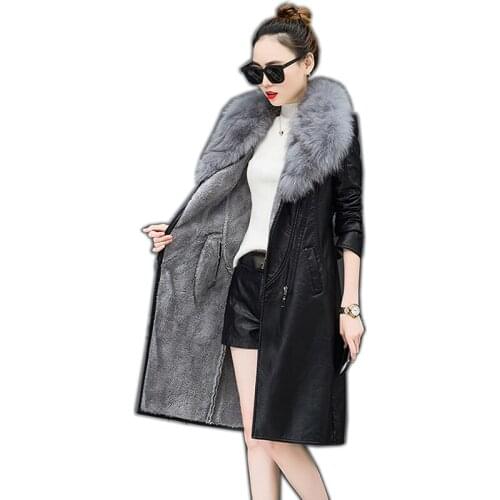 Женские зимние кожаные куртки VOFALXGH China At AliExpress