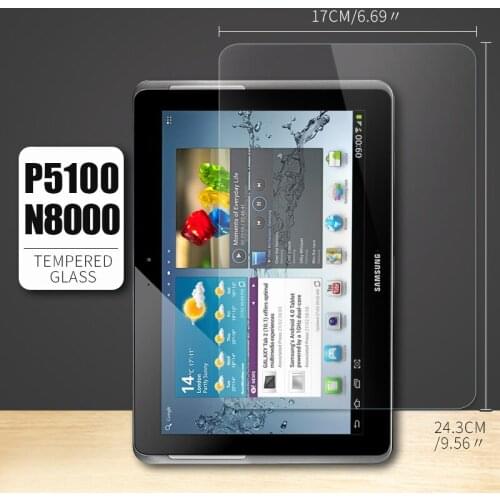 Tablet Screen Protector Tempered Glass For Samsung Galaxy Tab 2 10.1 GT-P5100 P5110 Tab4 T530 T535 Tab3 P5200 P5210 Glass Cover