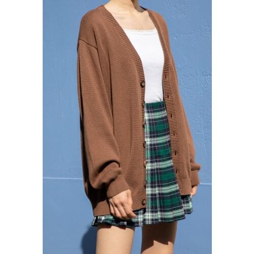 Sweet Girls Casual Style Knitted Cardigan 2021 Winter Fashion Ladies Cute Knitwear Woman Korean Loose Sweater