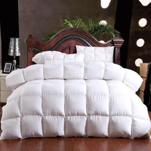 Winter Warm Quilts Duvet Insert Blanket Filler 220*240 Heavy Goose Down Size Queen Twin Comforter King
