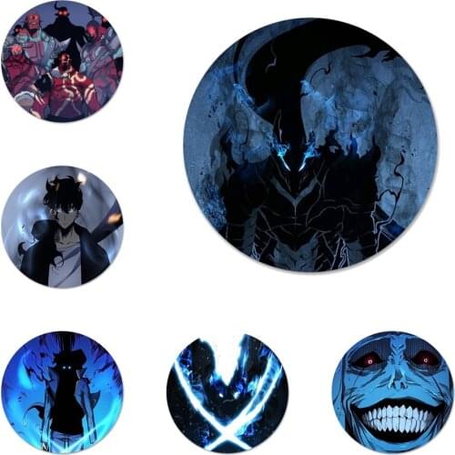 Anime solo leveling Icons Pins Badge Decoration Brooches Metal Badges For Backpack Decoration