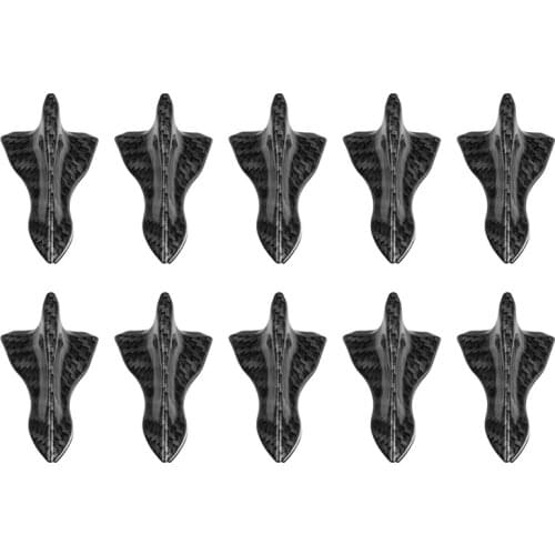 10Pcs Car Rear Roof Shark Fin Spoiler Shark Diffuser Vortex Generator Roof Spoiler Bumper Tail Generator