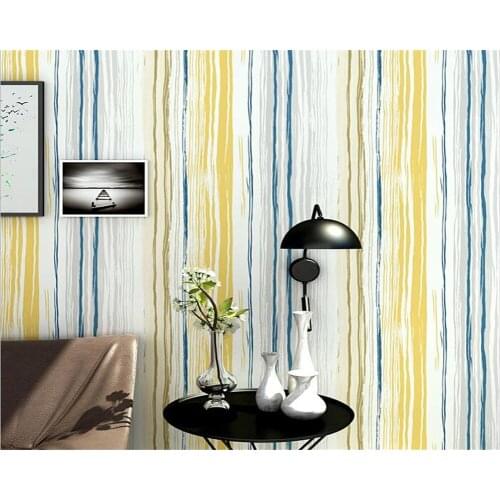 Beibehang Nordic style nonwoven personality vertical stripe 3d wallpaper living room bedroom TV background wall store wallpaper