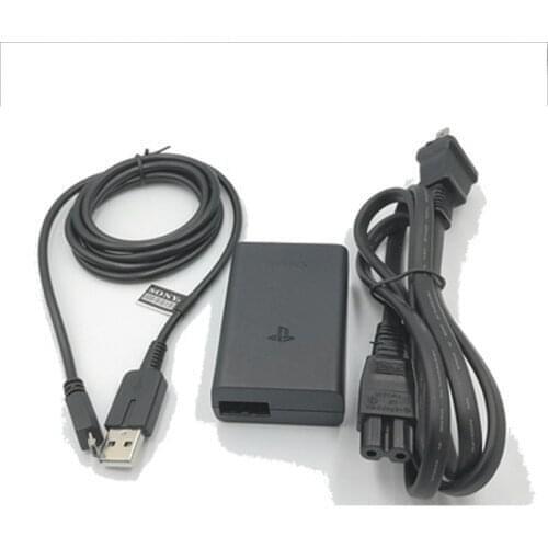 5sets AC Adapter for For PSV2000 Power Supply Data Cable PSVita2000/PSVita 2000/PS Vita 100-240V EU US UK Plug For Sony PSV 2000