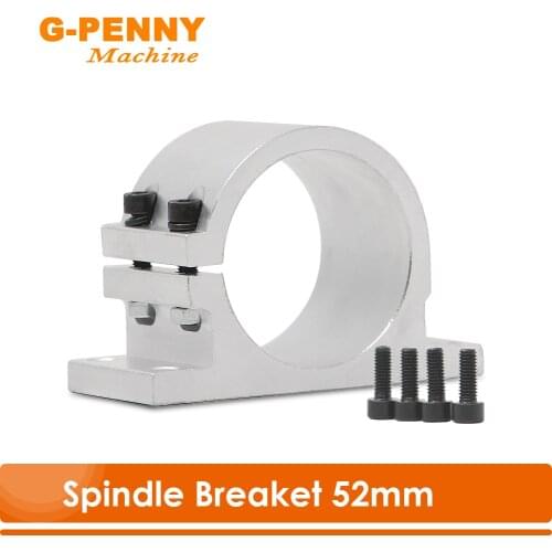 Free Shipping!!! Spindle bracket 52mm aluminum clamping bracket use for CNC woodworking spindle high precision