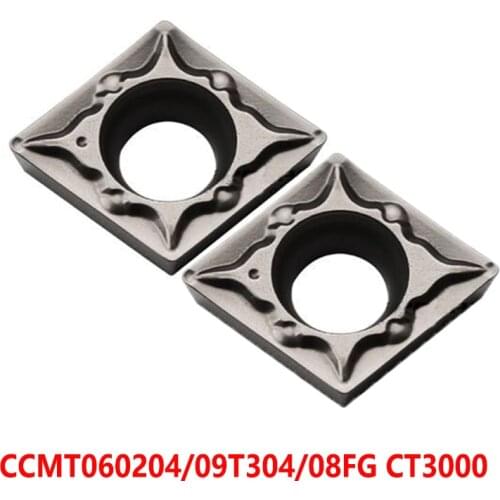 CCMT060204 CCMT09T304 CCMT09T308 FG CT3000 Carbide Inserts Lathe Cutter Turning Tool CCMT 09T304 CNC Cutting 100% Original