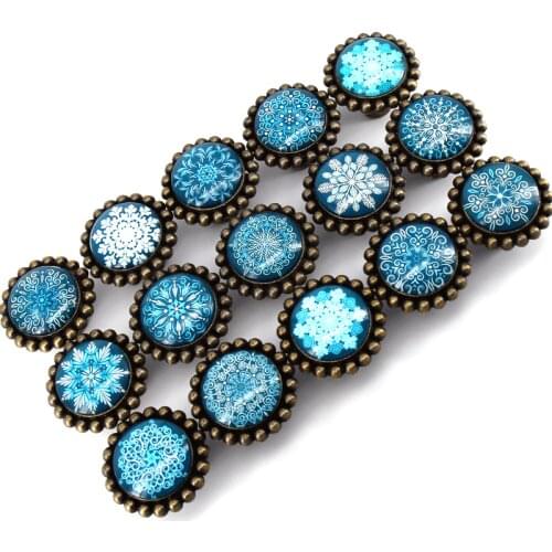 One Piece Vintage Retro Cabinet Door Cupboard Bin Handle Pulls Furniture Hardware European Crystal Glass Knob Snow pattern