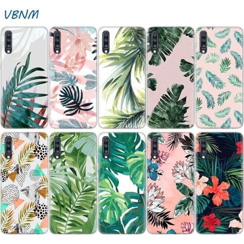 Candy Color Leaf Case For Samsung Galaxy A51 A71 A50 A70 A20 A30 A40 A10 A20E J4 J6 A6 A8 A7 A9 2018 Coque Cover