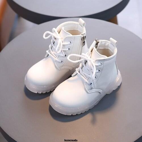 Kids Boots 2021 Autumn Winter Children Fashion Short Boots Baby Shoes Boys Brand Ankle Boot Girls Warm Brand Shoes Fur Shoes