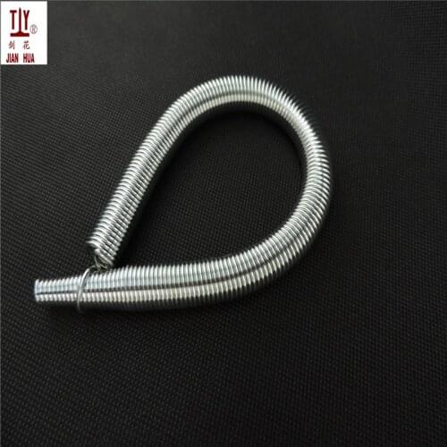 Length 300mm diameter 20mm manual pvc pipe bender spring type tube bending tool curve double hook silver