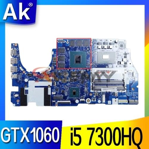 DY510/DY511 NM-B163 For Lenovo Y720-15IKB R720 Laptop motherboard With CPU i5 7300HQ GPU GTX1060 DDR4 100% fully tested