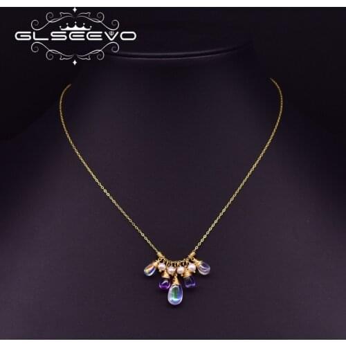 Серебряные ожерелья GLSEEVO China At AliExpress