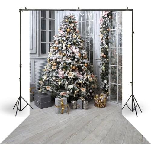 HUAYI Photography Backdrops Christmas Day Celebration Party Decor Photo Background Christmas Holiday Family Backdrop XT-6294