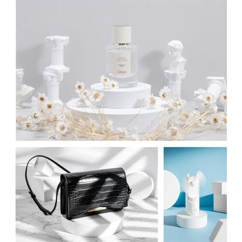 Ins Wind Net Red White Geometric Stereo Product Photography Props Photography Foam Bubble Geometric Cube Set Photography Props