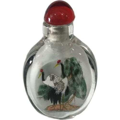 Chinese antique hand-made glass Snuff Bottle