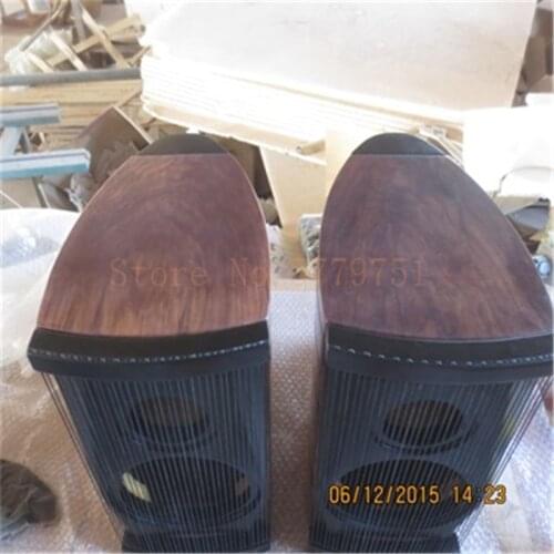 1 Pair Bookshelf Bass 6.5 Inch Solid Wood Empty Box Imported Black Walnut Solid Wood