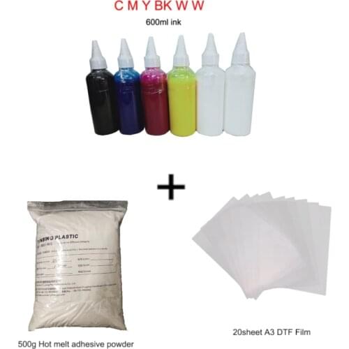 Lxhcoody hot melt powder a4 dtf pet transfer film white color dtf ink for dtf printer machine direct