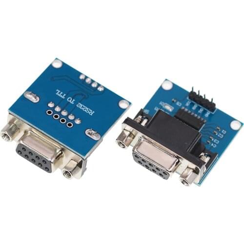 5Pcs MAX3232 RS232 to TTL Serial Port Converter Module DB9 Connector MAX232 For Arduino