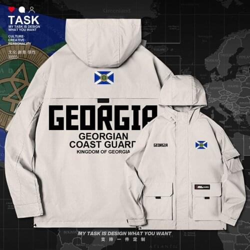 Georgia GEO Georgian men jacket hooded Navy logo army fan for men long sleeve mens fashion clothing top new clothes autumn