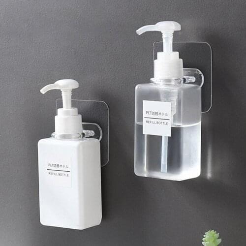 Wall Hanging Ring Hooks Waterproof Oilproof Self Adhesive Transparent Reusable Seamless Hanging Hook for Kitchen Bathroom Office