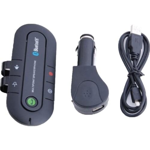 NewWireless Bluetooth Car Kit Handsfree Speaker Phone Visor Clip for iPhone Android