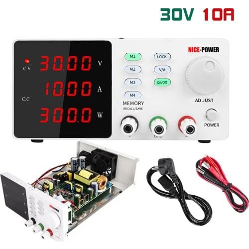 New 30V 10A Arrival High Precision Variable Adjustable Programmable Digital Switching DC Power Supply Memory Function Regulator