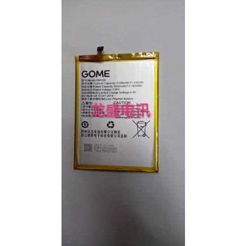 New 3100mAh/11.935Wh GM12B Replacement Battery For GOME U7 smartphone Built-in Li-ion bateria Li-Polymer Batterie