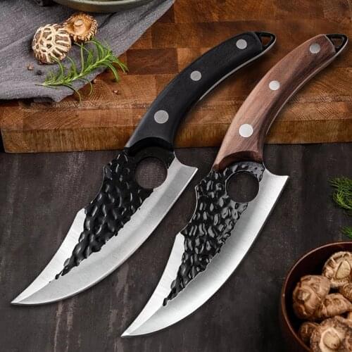 6 Inch Meat Cleaver Boning Knife 5Cr15 Stainless Steel Outdoor Hunting Butcher Knife Kitchen Knife Meat Cleaver