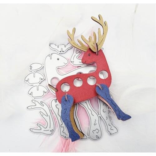 Spliced brick deer Scrapbooking DIY Halloween Embossing mould card paper die Metal cuts dies cutting
